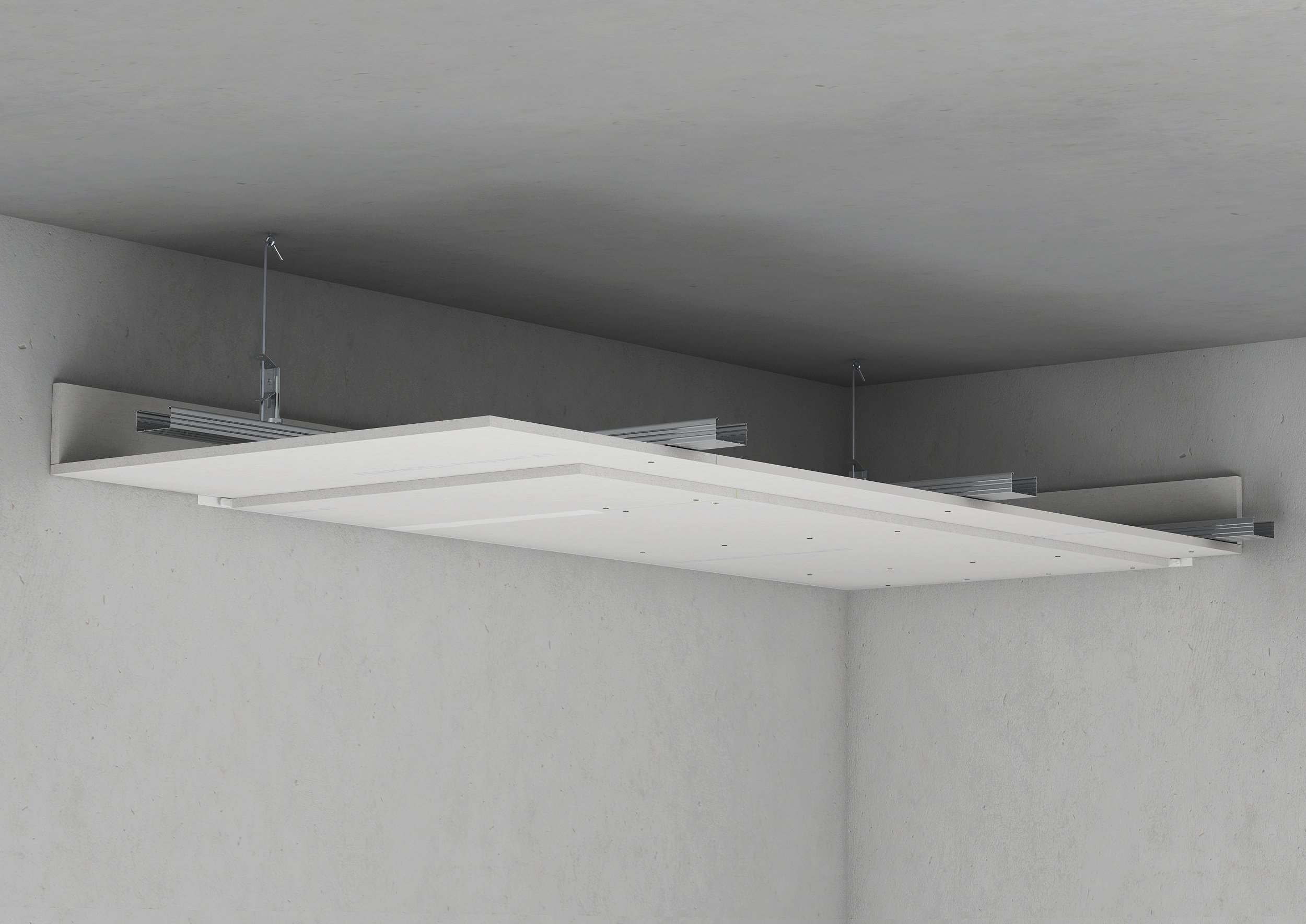 Decken in Verbindung mit Rohdecken | Fermacell Aestuver. Fermacell GmbH.